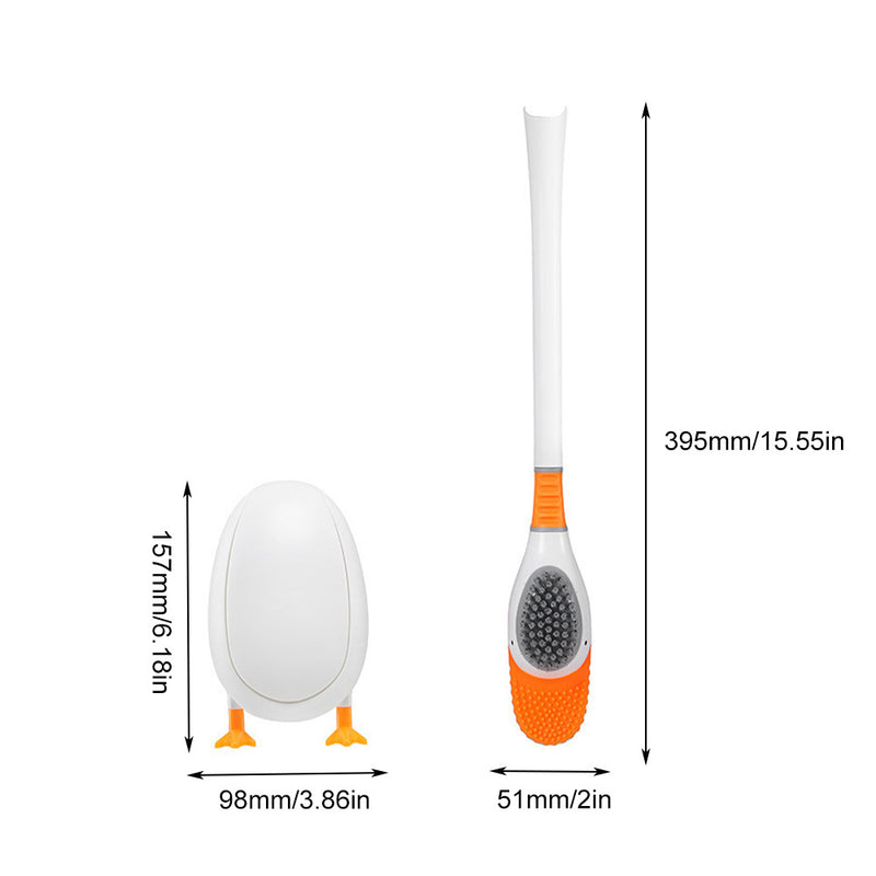 Êmbolo de escova de banheiro de silicone com suporte