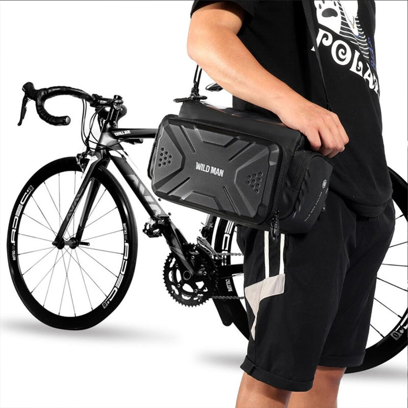 WTUVIVE bag para bicicleta à prova d'água, grande capacidade de viagem, ciclismo quadro dianteiro