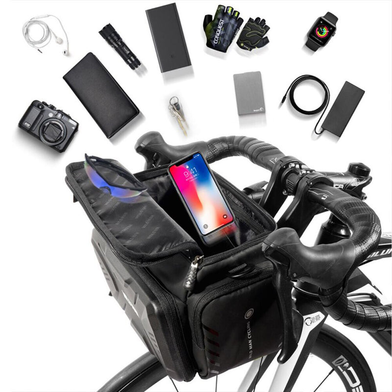 WTUVIVE bag para bicicleta à prova d'água, grande capacidade de viagem, ciclismo quadro dianteiro